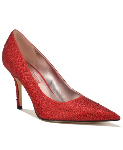 Nine West Glamor Pointed Toe Pump In Red