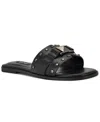 Nine West Griyen Studded Slide Sandal In Black
