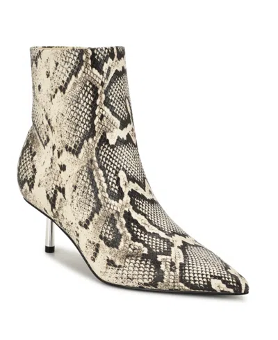 Nine West Women's Hamesa Pointy Toe Kitten Heel Booties In Multi