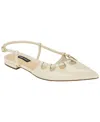 Nine West Harra Pointed Toe Flat In White