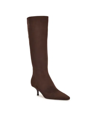 Nine West Women's Havier Tall Kitten Heel Dress Boots In Multi