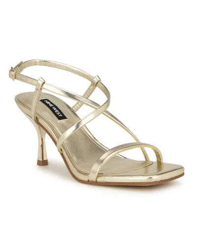 NINE WEST WOMEN'S HAYA STRAPPY SQUARE TOE DRESS SANDALS