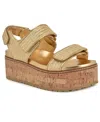 Nine West Heavin Platform Wedge Sandal In Gold