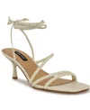 Nine West Women's Hendy Strappy Lace Up Dress Sandals In Cream