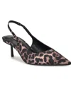 Nine West Hunny Slingback Pointed Toe Pump In Brown
