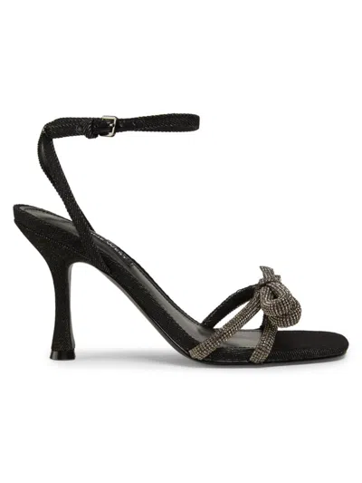 NINE WEST WOMEN'S IVID 90MM EMBELLISHED STRAP SANDALS