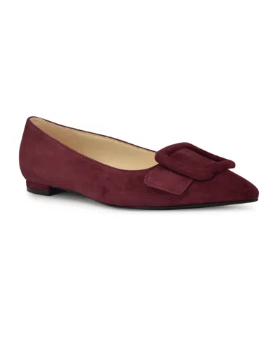 NINE WEST WOMEN'S JESIKE BUCKLE SLIP-ON FLATS