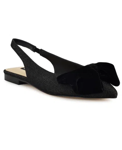 NINE WEST WOMEN'S JUNNIE BOW SLINGBACK DRESS FLATS