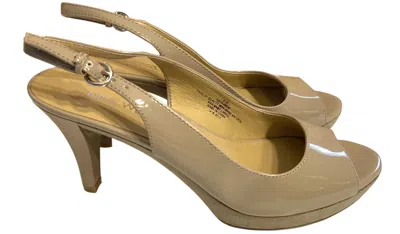 Nine West Women's Karoo Slipng Back Pump In Taupe In Gray