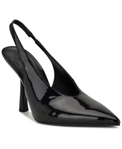 Nine West Women's Kates Pointy Toe Dress Slingback Pumps In Black