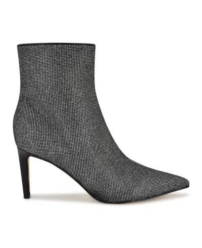 Nine West Women's Kepord Stiletto Heel Ankle Dress Booties In Black Studded