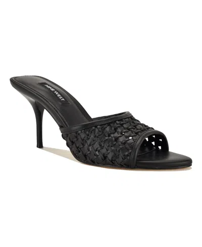 Nine West Kirela Woven Sandal In Black