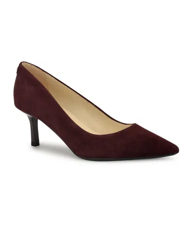 NINE WEST WOMEN'S KUNA 9X9 KITTEN HEEL POINTY TOE DRESS PUMPS