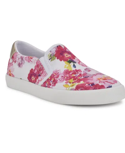Nine West Women's Lala Slip-on Causal Sneakers In Pink Tea Party Floral