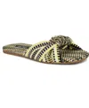 Nine West Lalta Slide Sandal In Green Multi