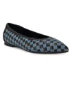 Nine West Women's Largo Slip-on Dress Flats In Black,blue Denim