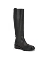 Nine West Womens Leigha Tall Block Heel Riding Boots Regular Wide Calf In Black