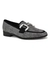Nine West Lilma Womens Embellished Textured Slip-on Sneakers In Black Studded