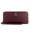 Nine West Lockup 9 Zip Around Wallet With Wristlet In Merlot