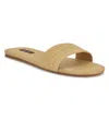 Nine West Lolipop Slide Sandal In Light Natural