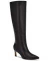 Nine West Lorthey Pointed Toe Knee High Boot In Black