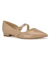 Nine West Women's Luso Pointy Toe Slip-on Dress Flats In Light Natural Patent