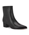 Nine West Wn Maribu Womens Solid Leather Mid-calf Boots In Black Leather