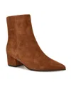 Nine West Women's Maribu Pointy Toe Dress Ankle Booties In Brown
