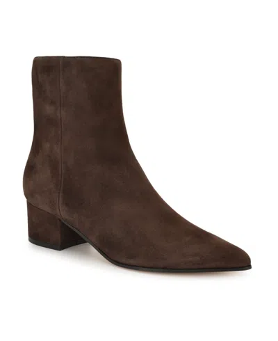 NINE WEST WOMEN'S MARIBU POINTY TOE HIGH ANKLE BOOTIES