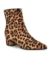 Nine West Women's Maribu Pointy Toe High Ankle Booties In Animal Print