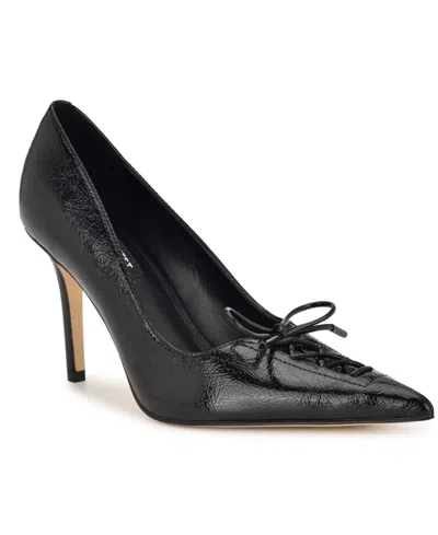 Nine West Women's Marsen Lace-up Stiletto Pumps In Black