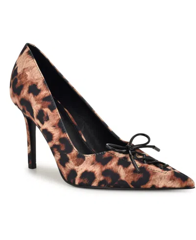 Nine West Women's Marsen Lace-up Stiletto Pumps In Brown