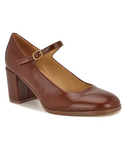 Nine West Mary Jane Pump In Brown