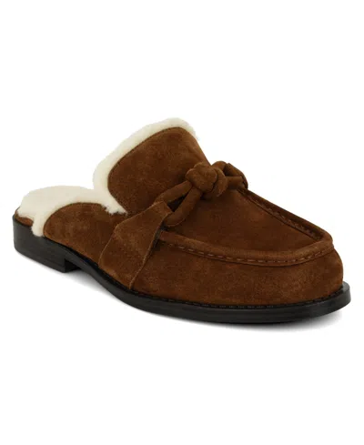 NINE WEST WOMEN'S MAVEY KNOTTED SLIP-ON LOAFER MULES