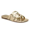 Nine West Mckinna 3 Sandal In Gold