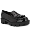 Nine West Missa Platform Lug Loafer In Black