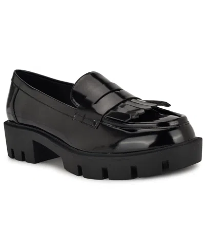 Nine West Women's Missa Lug Sole Penny Loafers