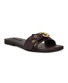 Nine West Missj Slide Sandal In Burgundy