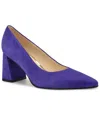 Nine West Women's Monda Block Heel Slip-on Dress Pumps In Purple