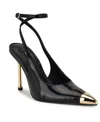 Nine West Women's Monroh Pointy Toe Dress Pumps In Black Patent