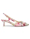Nine West Neeri Pointed Toe Slingback Pump In Medium Pink