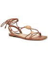 Nine West Niraa Ankle Wrap Sandal In Brown