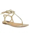 Nine West Norta Ankle Wrap Sandal In Gold