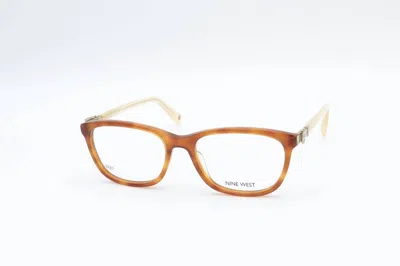 Nine West Women's Nw5068 Square Eyeglasses In Light Tortoise In Brown