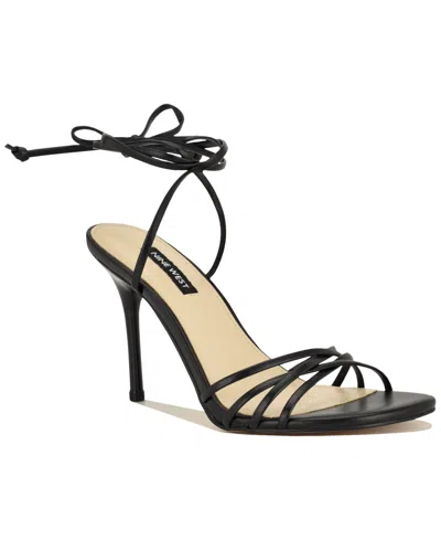 Nine West Gazey Ankle Strap Sandal In Black