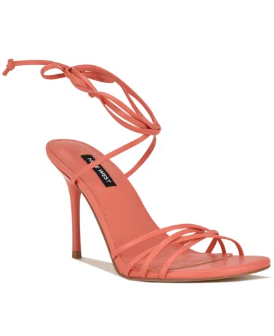 Nine West Women's Opela Strappy High Stiletto Sandals In Brown