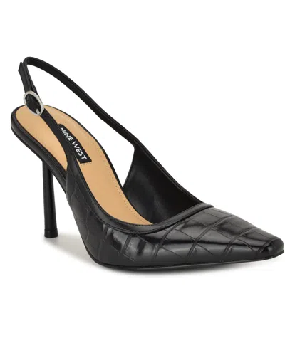 Nine West Women's Orlanda Slingback Stiletto Pumps In Black