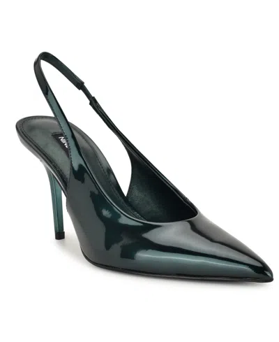 Nine West Palomma Slingback Pointed Toe Pump In Blue