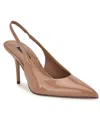 Nine West Palomma Slingback Pointed Toe Pump In Brown