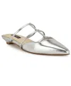Nine West Paoly Pointed Toe Flat In Silver